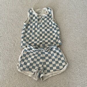 Checkered set Goumi 2-3T